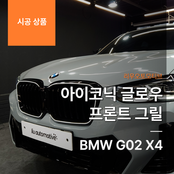 BMW G02 X4 아이코닉 글로우 프론트 그릴
